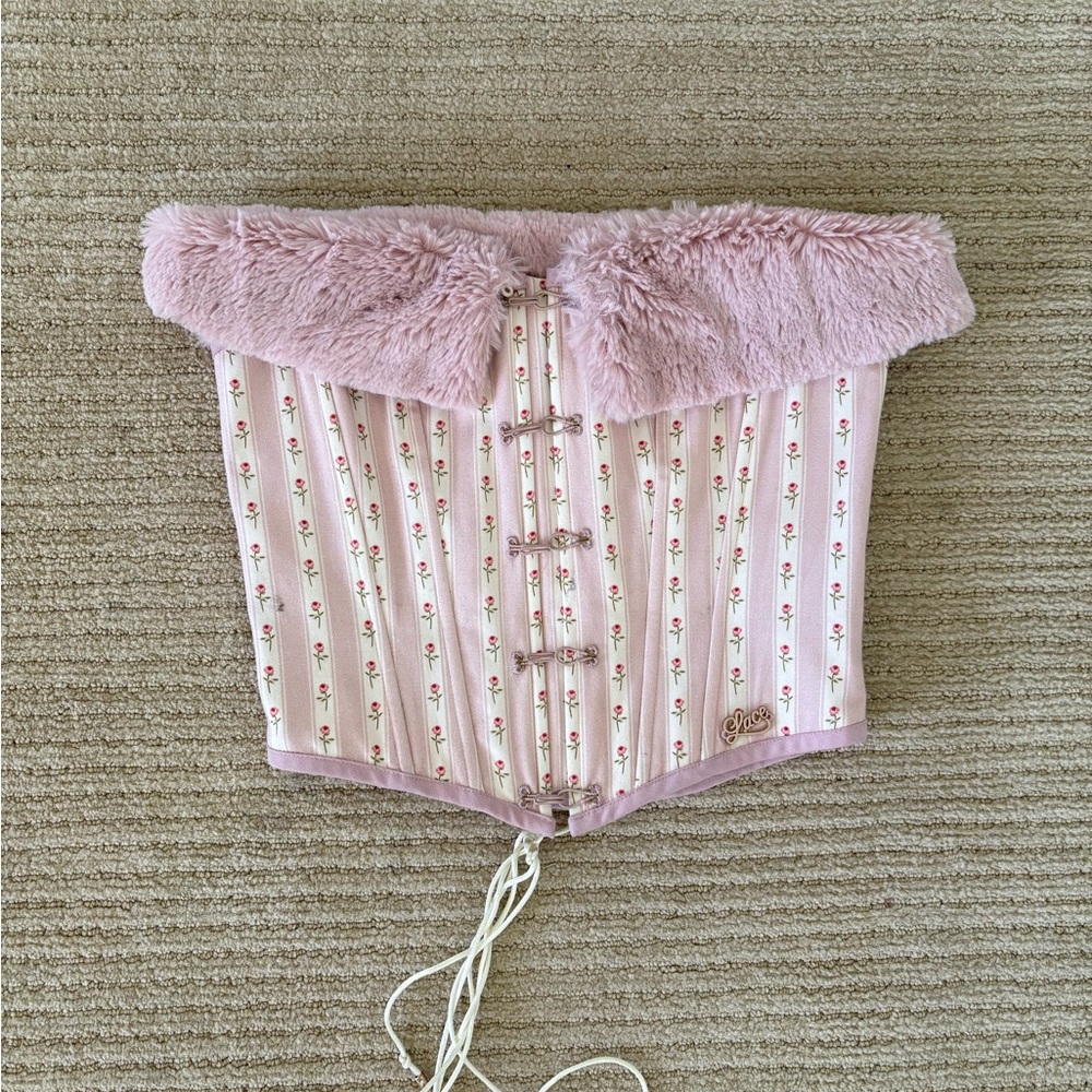 Lacemade Pink Floral Corset